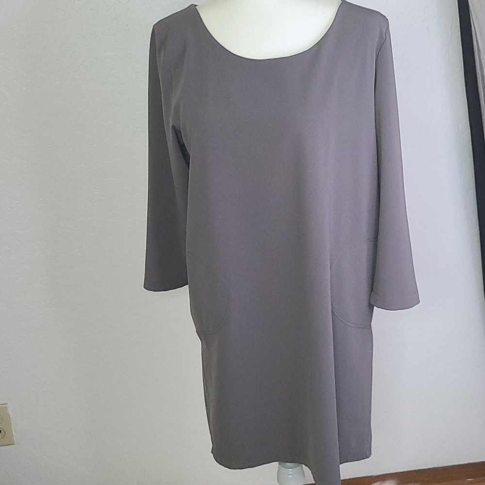 Dixie grey tent dress with pockets small